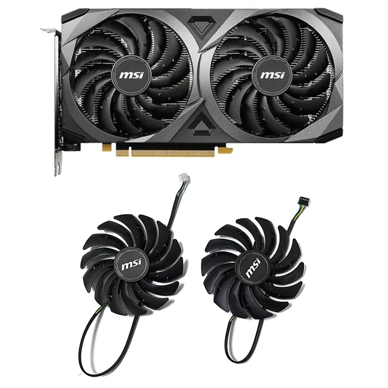 2pcs 95mm PLD10010S12HH RTX3060 gpu cooling fan for MSI RTX 3070 3060 3060Ti Ventus 2X OC graphics card cooler