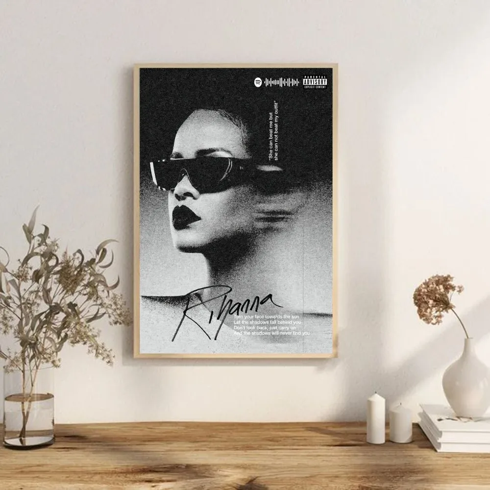 Singer R-RIHANNA DIY липкий плакат белая бумага печатные плакаты художественное