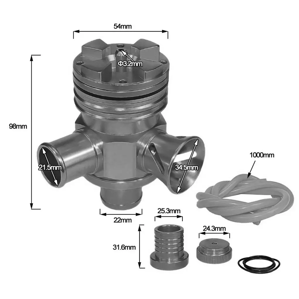

For Golf Jetta A3 A4 A6 TT 1.8T Passat Beetle Turbo Boost Car Blow Off Valve