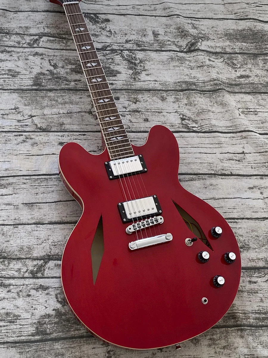 

Красная джазовая полуполый корпус 335 электрическая гитара