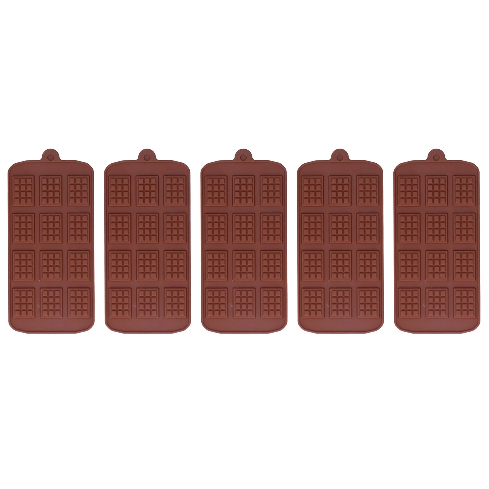

5Pcs Waffle Silicone Cake Mold Silicone Chocolate Cookie Fondant Decoration Baking Tools