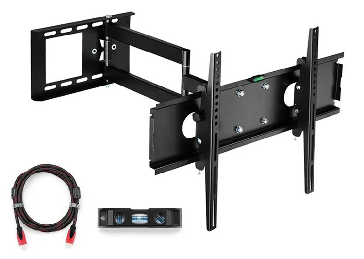 

Настенный кронштейн для телевизора с шарнирным креплением для ЖК-и плазменного 3D телевизора 26-55 светодиодный с VESA до 400x400, поворотный кроншт...