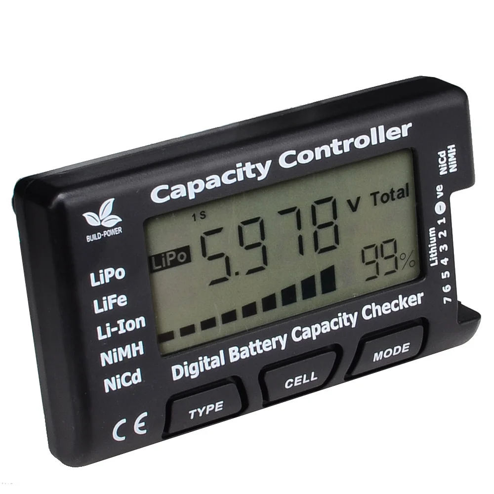 

High Quality Cellmeter 7 Digital Battery Capacity Checker Meter Test RC CellMeter-7 For LiPo LiFe Li-ion NiMH Nicd