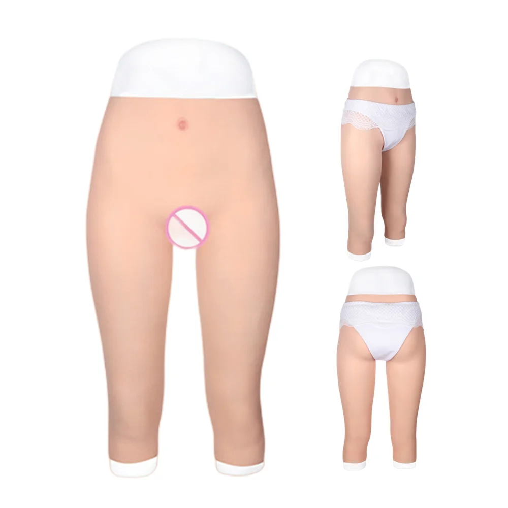 

Silicone Pants With Vaginal Simulate Pussy Increase Butt Enhance Bottom Lift Hip Pad For Crossdresser Transgender Gay Drag-Queen