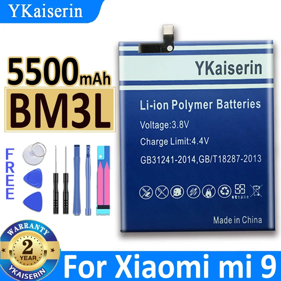 Аккумулятор ykaisin для Xiaomi 9 SE 8 Pro/lite Mi 5 M5 6 запасная батарея BM22 BM3D BM3E BM3F BM3J BM3L BM3M BM39