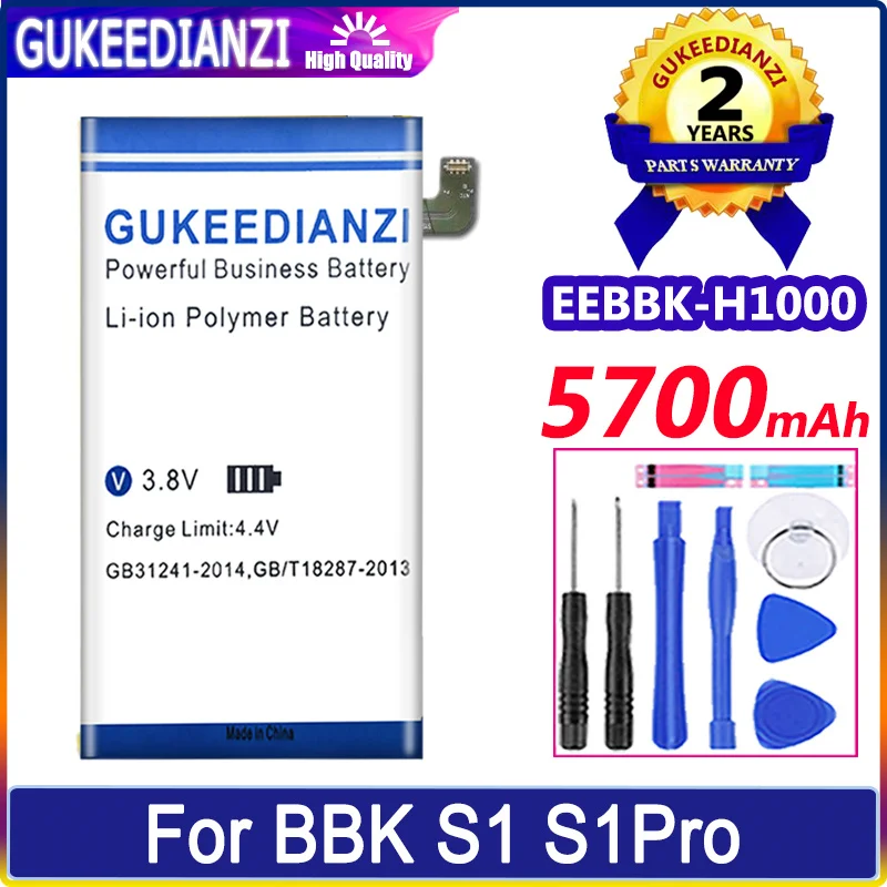 

Bateria New Battery EEBBK-H1000 5700mAh For BBK S1Pro S1 Pro Mobile Phone High Quality Battery