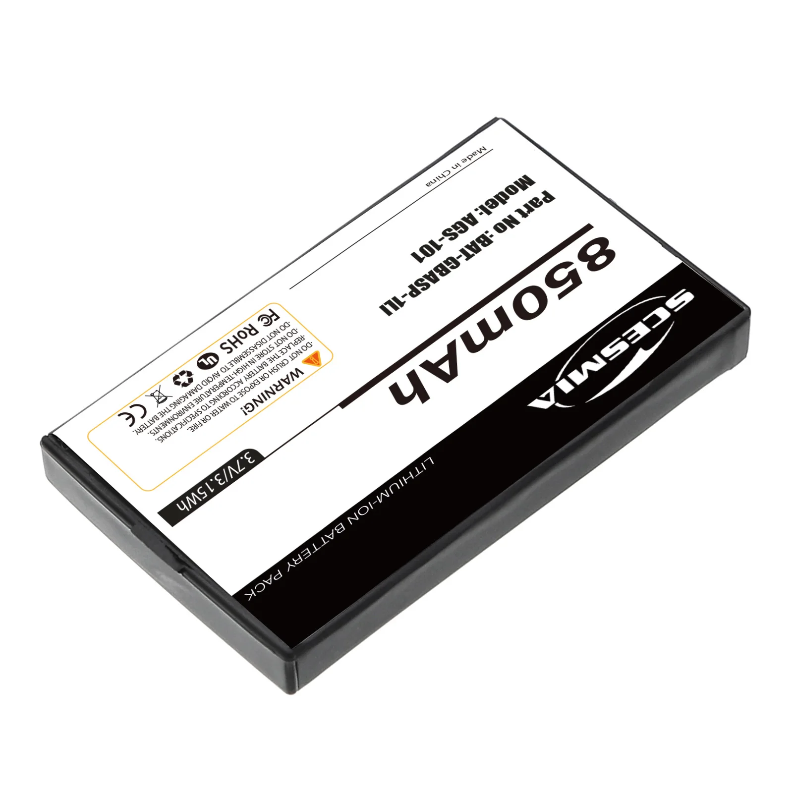 Фото Аккумулятор для игровой консоли Nintendo GBA-SP Game Boy Advanced SP, номер детали NTR-003 NTR-001 BT-M12 BAT-GBASP-1LI №4
