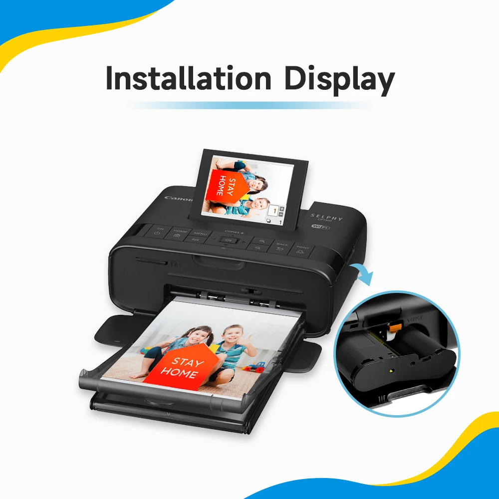 Фото Совместимый набор цветных чернил и бумаги для Canon Selphy CP1500 CP1300 CP1200 CP910 CP900, фотобумага для принтера KP108IN KP-36IN, 6 дюймов №2