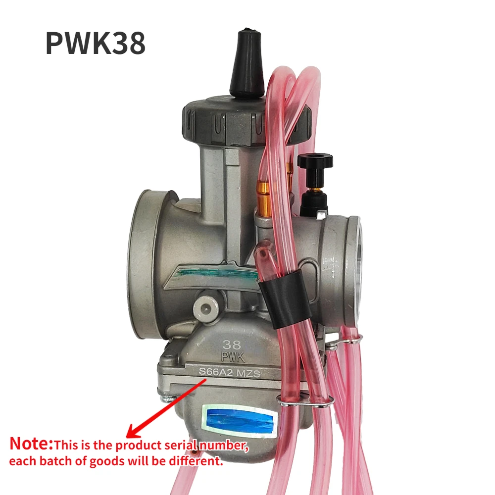 Карбюратор KX250 для Kawasaki KX125 KX500 Moto PWK38 КАРБЮРАТОР Keihin 38 мм пневматический узел PWK KX