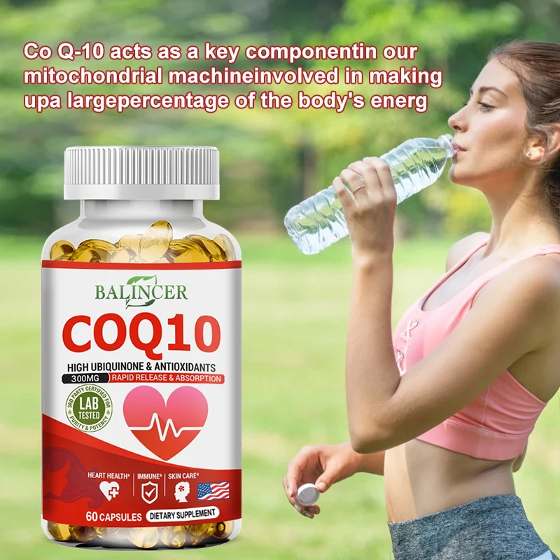 

Balincer CoQ10 supports cardiovascular health and maintains healthy blood pressure, promotes immune health and boosts energy