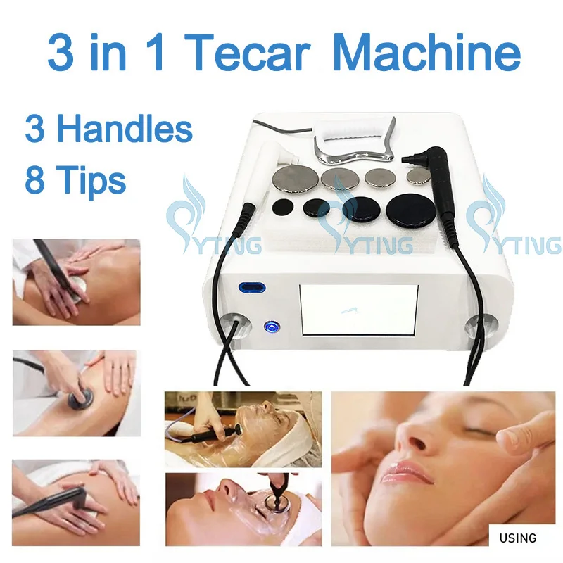 

448KHz CET RET Tecar Physical Therapy Physiotherapy Diathermy Pain Management Machine Body Care System for Weight Loss