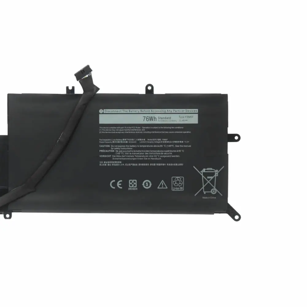 Новый аккумулятор для ноутбука Y9M6F 08K84Y Dell Alienware M15 M17 R2 P41E P87F ALW15M C7XD9 R4958W 11 4 В 76 Втч