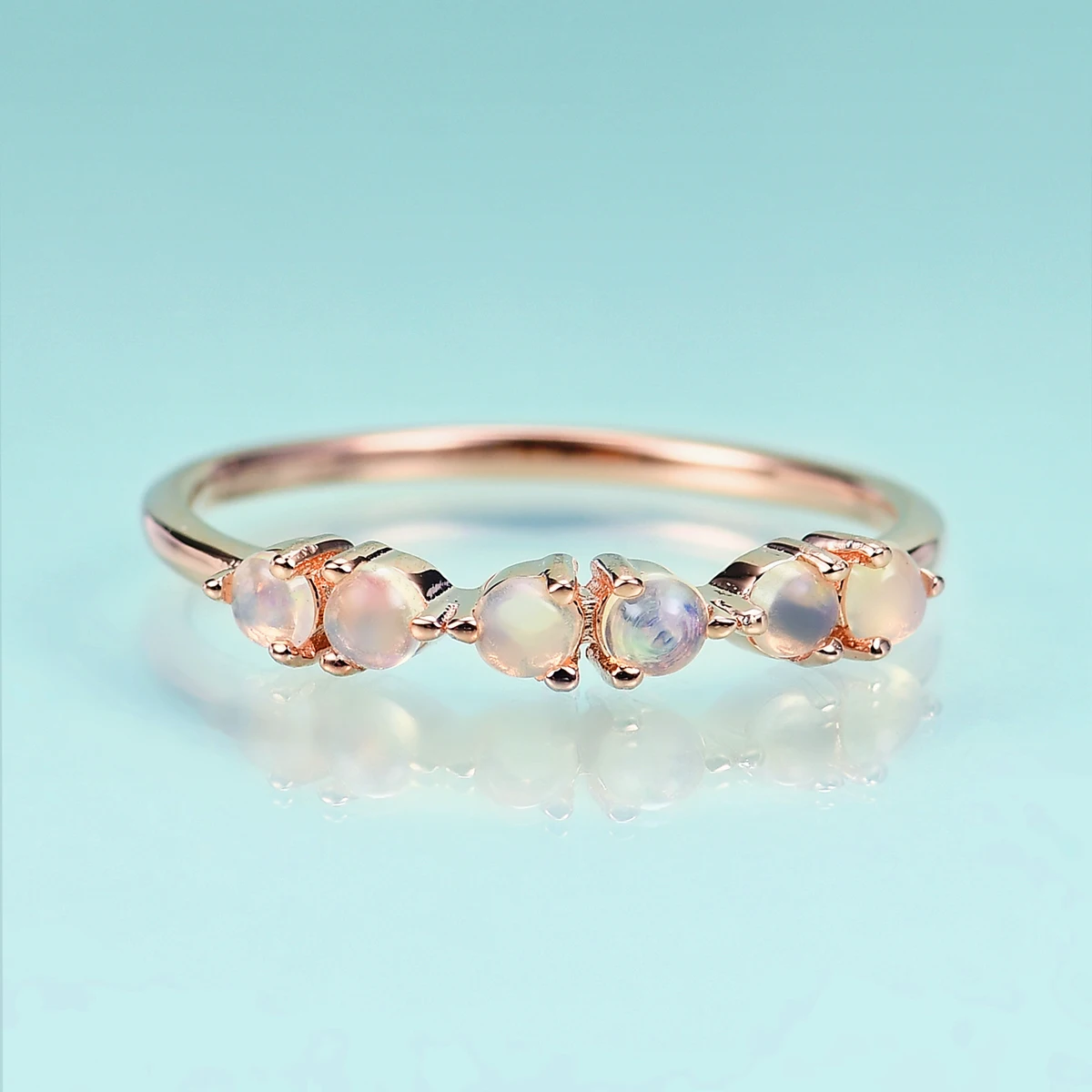 

GOLUCA 14K розовое золото Эфиопия опал кольца 925 пробы Серебряное помолвка обручальное кольцо для женщин романтический подарок