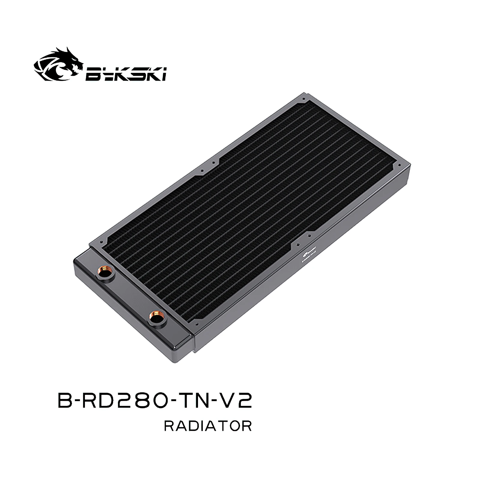Bykski 2 x 14cm 280mm Water Cooling Copper Radiator Heat Exchanger B-RD280-TN-V2 enlarge