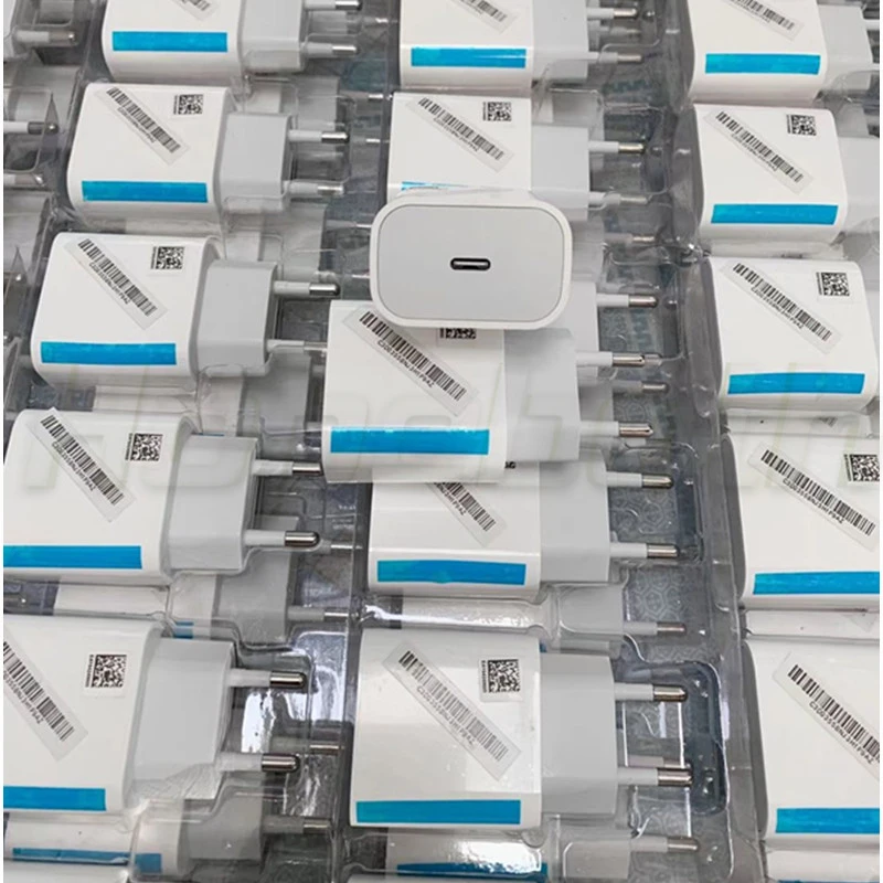 

100pcs/lot 20W PD Fast Charger US EU USB-C Power Adapter for i13 i12 12 11 Pro Max mobile phones