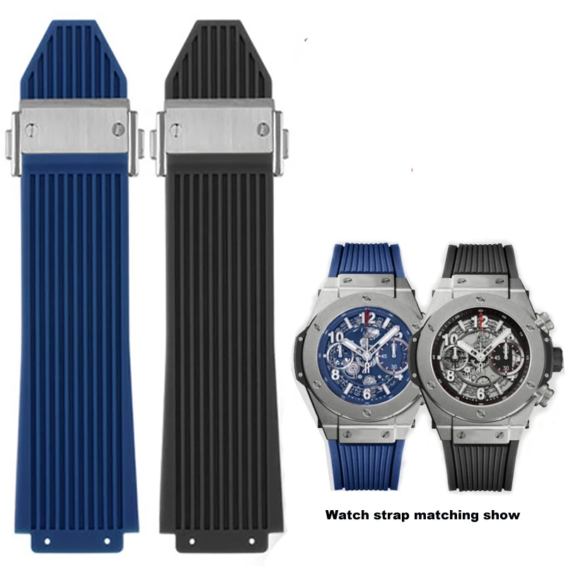 

Silicone watch band For HUBLOT BIG BANG Men's watch band watch accessories, rubber waterproof bracelet with tool 26-19mm