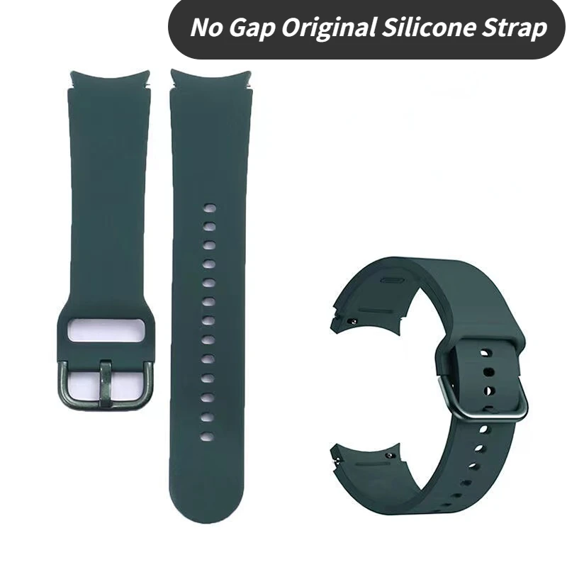 20mm Silicone Strap For Samsung Galaxy Watch 5/4 40mm/44mm Original No Gap Bracelet For Galaxy Watch 4 Classic 46mm/42mm Correa