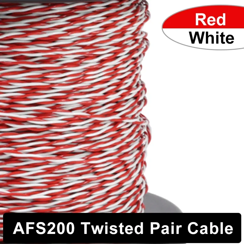 

1/2/5/10/20 м AFS200 витая пара PTFE кабелей 26/25/24/22/20/18/17/15/13AWG электронный 2-контактный кабель из луженой меди с изоляцией FEP