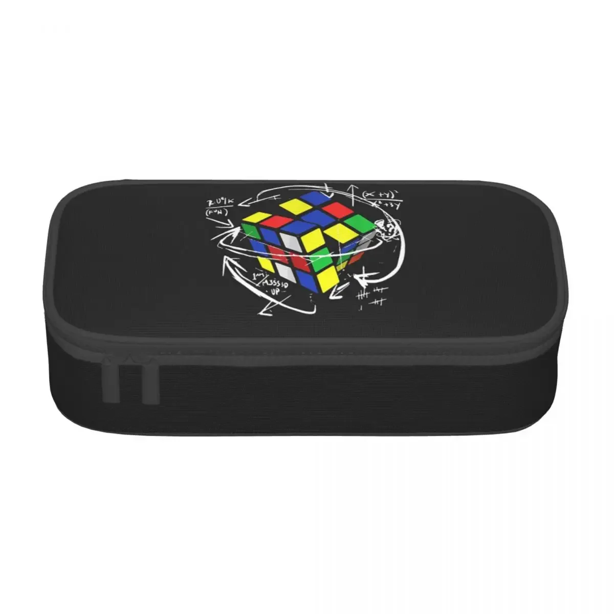 Фото Пользовательские пеналы Math Rubik Rubix Rubics Player Cube для девочек и мальчиков, большая вместительная сумка для ручек для любителей математики, коробка, школьные принадлежности №2