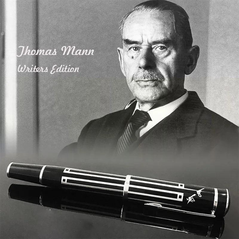 

Luxury Monte MB Great Writer Thomas Mann School Office Design Roller Ball Pen Write Smoothly with Gift Pouch + Gift Refills