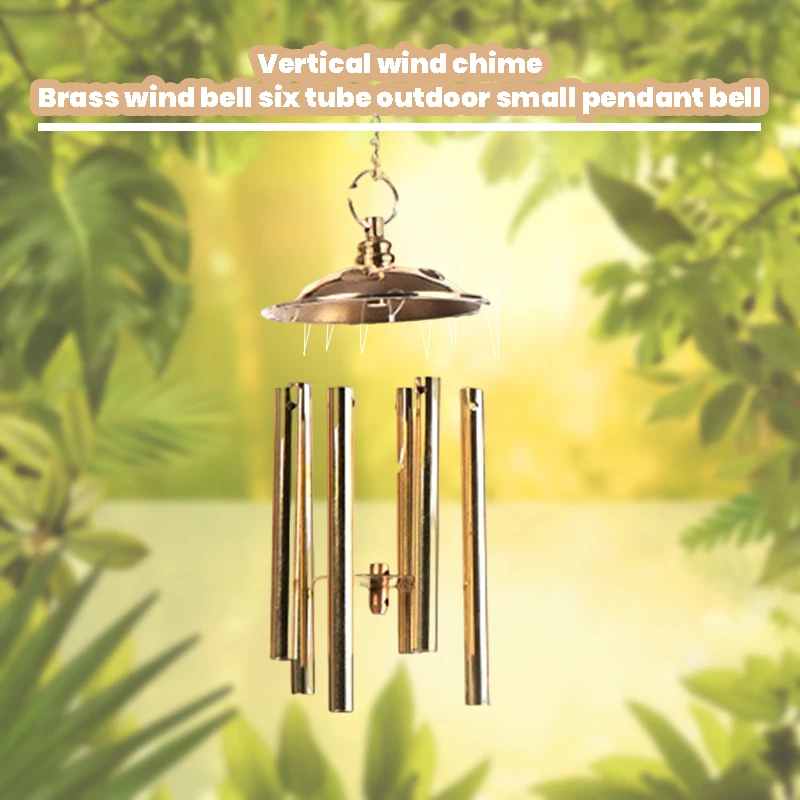 

Metal Tube Wind Chimes Pendant Fashion Handicraft Ornament For Garden Courtyard Balcony