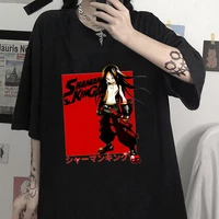 japan anime shaman king women tees 90s fashion short sleeve tshirts cartoon print summer female clothes tops graphic t shirt