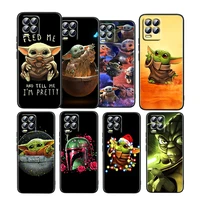 star wars the baby yoda for oppo realme gt neo master edition 9i 8 7 pro c21s narzo 30 tpu soft silicone black phone case fundas