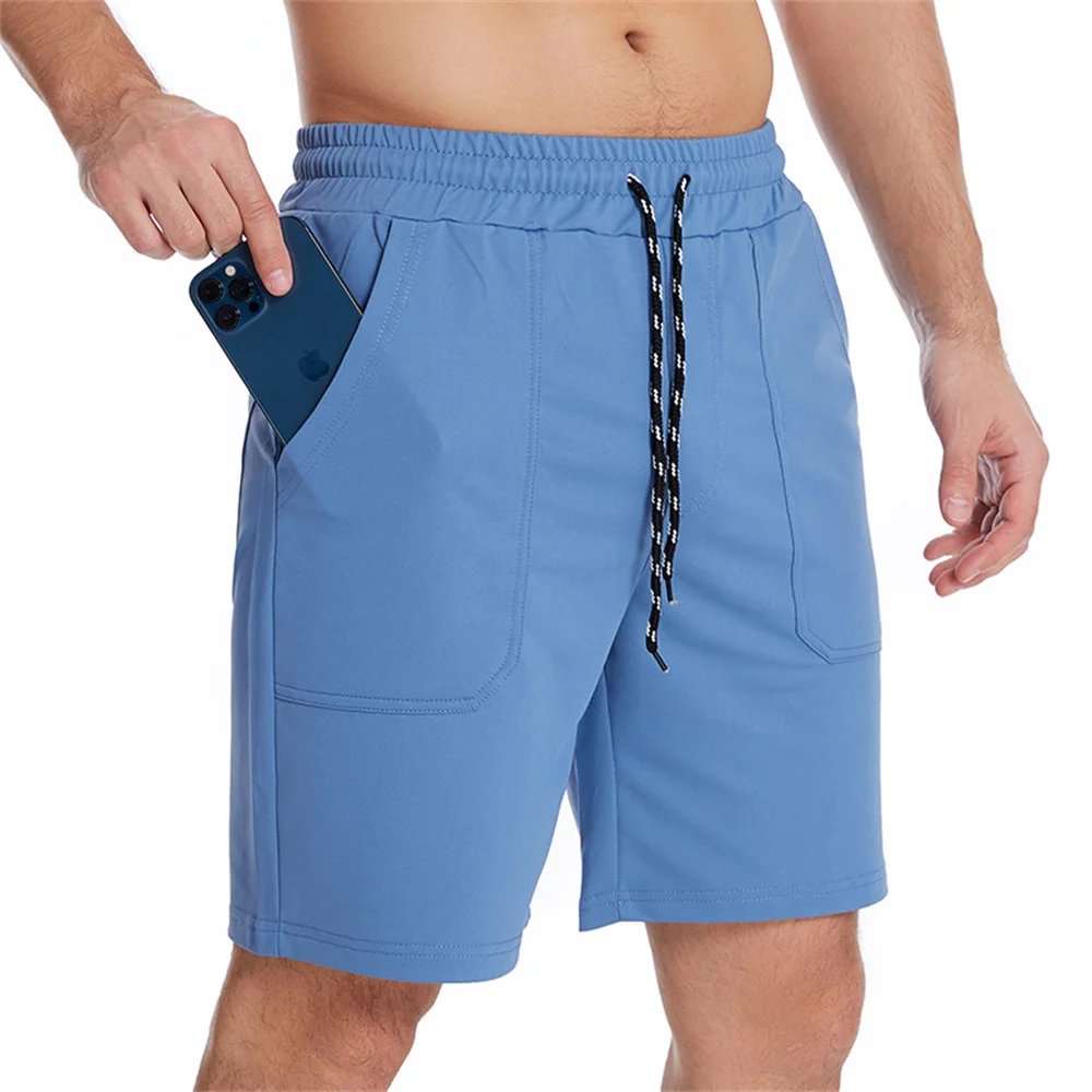 

2022 Summer Running Shorts Men Jogging Sport Bermuda Gym Clothing Fitness Bodybuilding Pants Male Workout Training Beach Bottoms