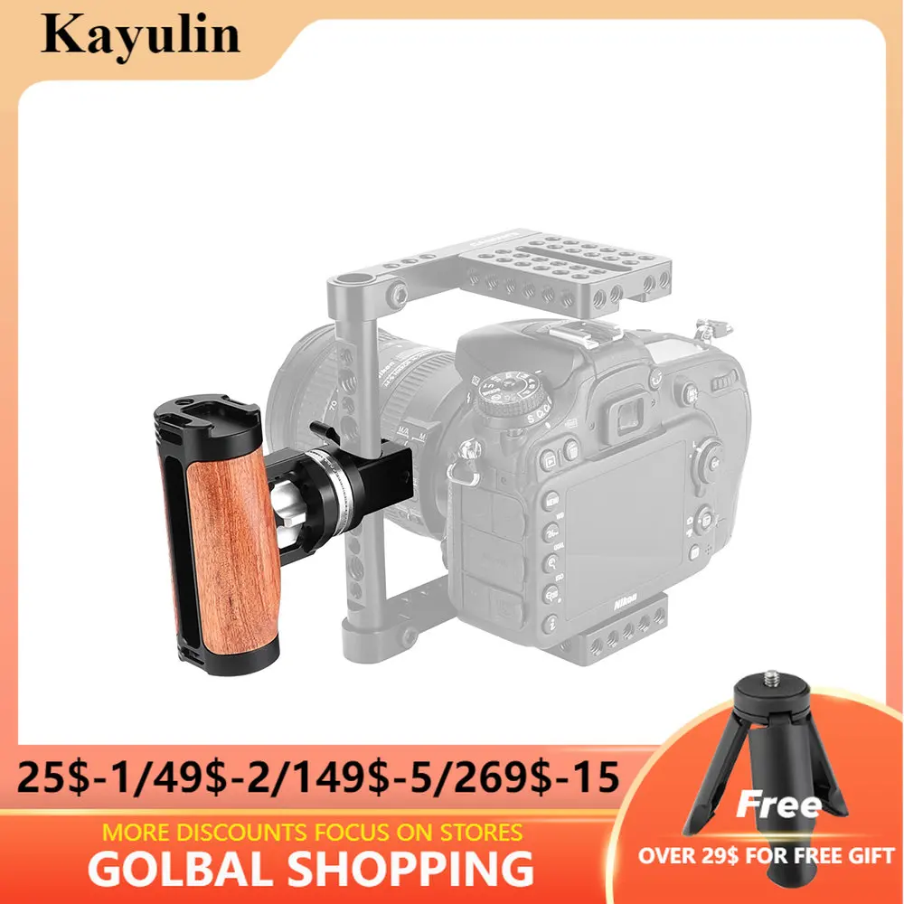 Kayulin быстросъемный деревянный ручной захват с разъемом M6 ARRI розетка 15 мм стержень