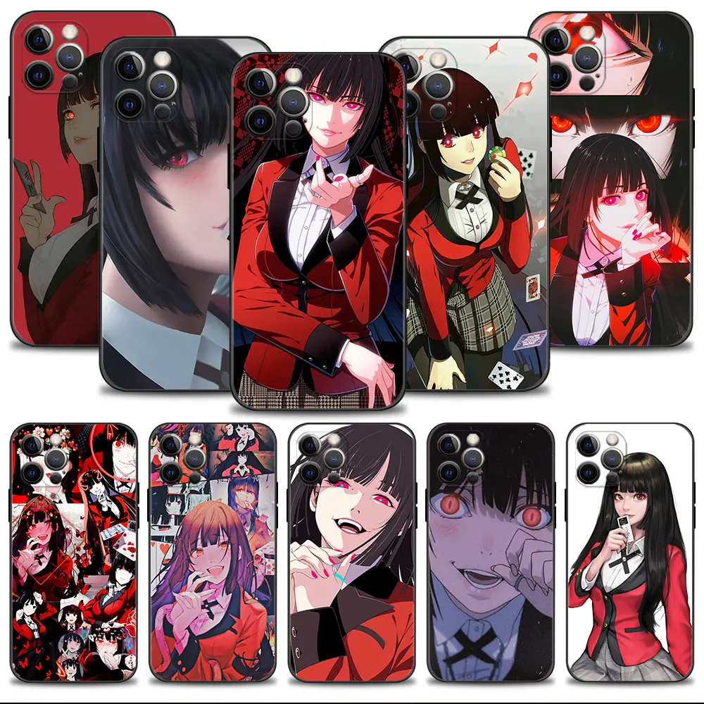 

For Apple iPhone XR 14 X 11 7 8 Plus XS 13 Pro Max 12 5S SE SE2 6S SE2022 Kakegurui Jabami Yumeko Etui Coque Official Soft