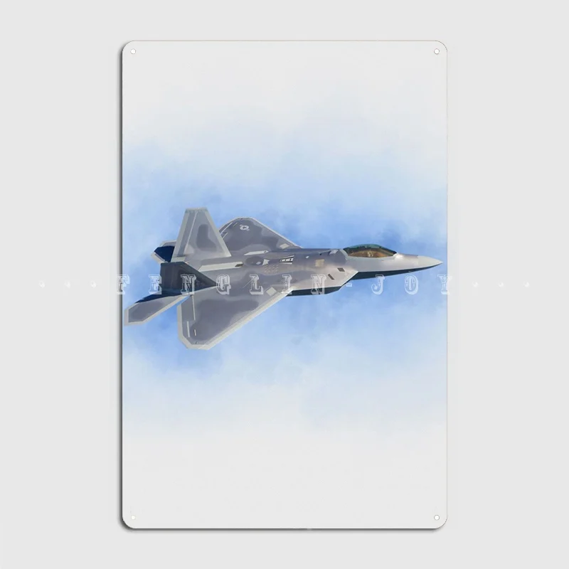 

F 22 Raptor Metal Plaque Poster Pub Living Room Personalized Wall Plaque Tin Sign Posters