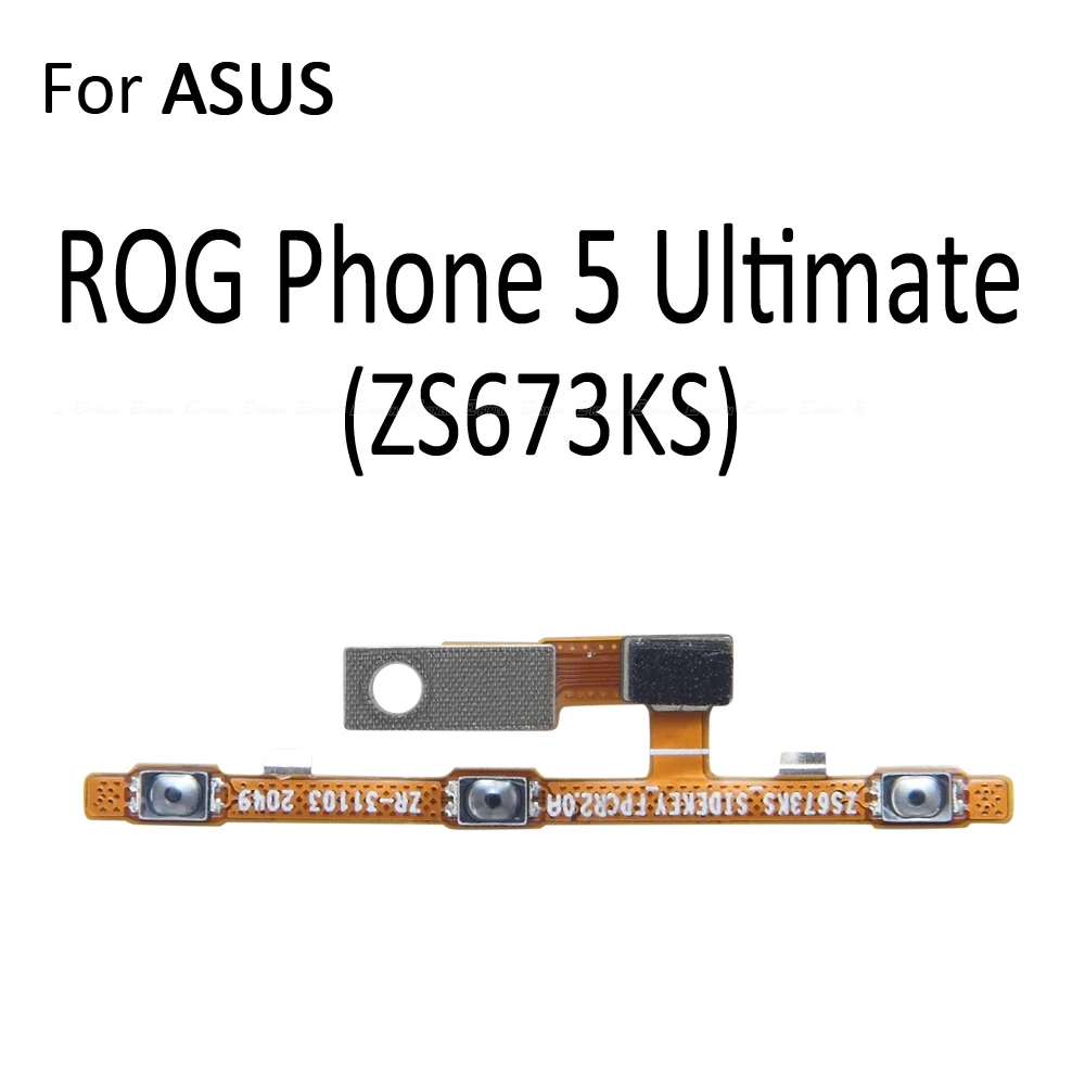 Фото Для Asus ROG Phone 1 2 II 3 Strix 5 5s 6 8 9 FE Pro 6D Ultimate: кнопка включения/выключения, кнопка регулировки громкости, гибкий шлейф, запчасти для ремонта №4