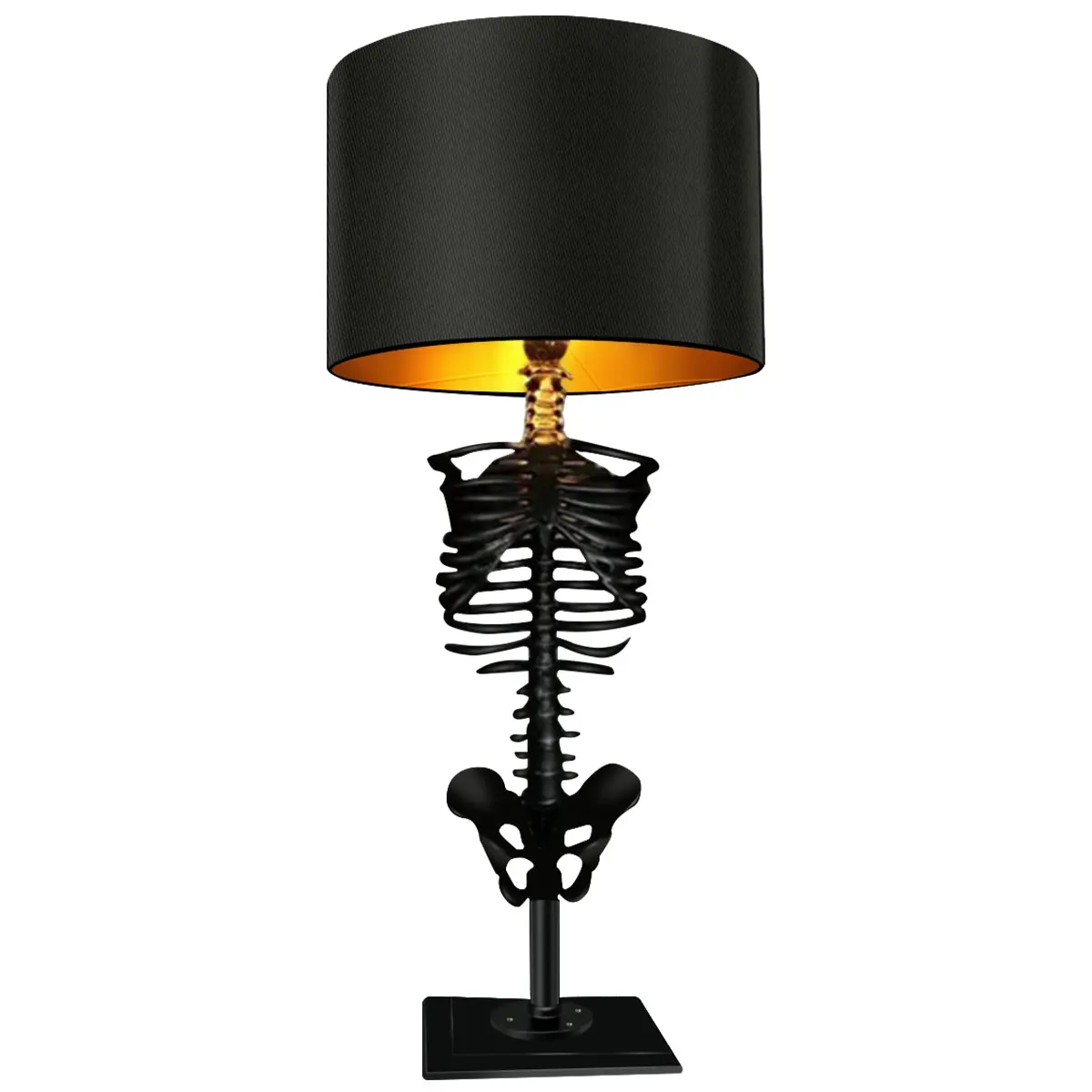 

Halloween Decoration Table Lamp Resin Gothic Skeleton Bedside Lamp USB Night Lamp Vintage Desk Light Skull Creative Lamp