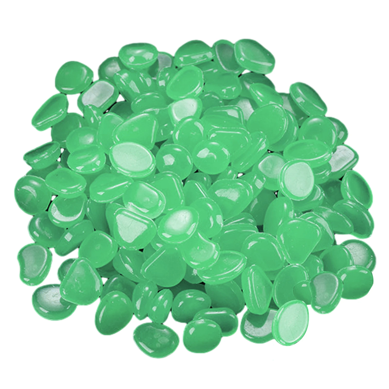 

300pcs Vase Filler Pool Flower Pots Reusable Decorative Artificial Garden Path Aquarium Glow In The Dark Pebbles Waterscapes