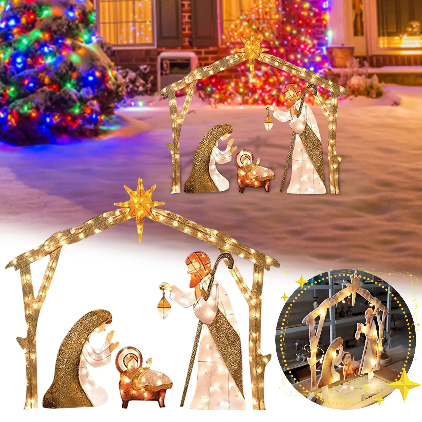 

Family Of Three In The Courtyard Home Ornaments Embellishment For Scrapbooking Diy Handmade Wood Crafts Decoration Ornaments