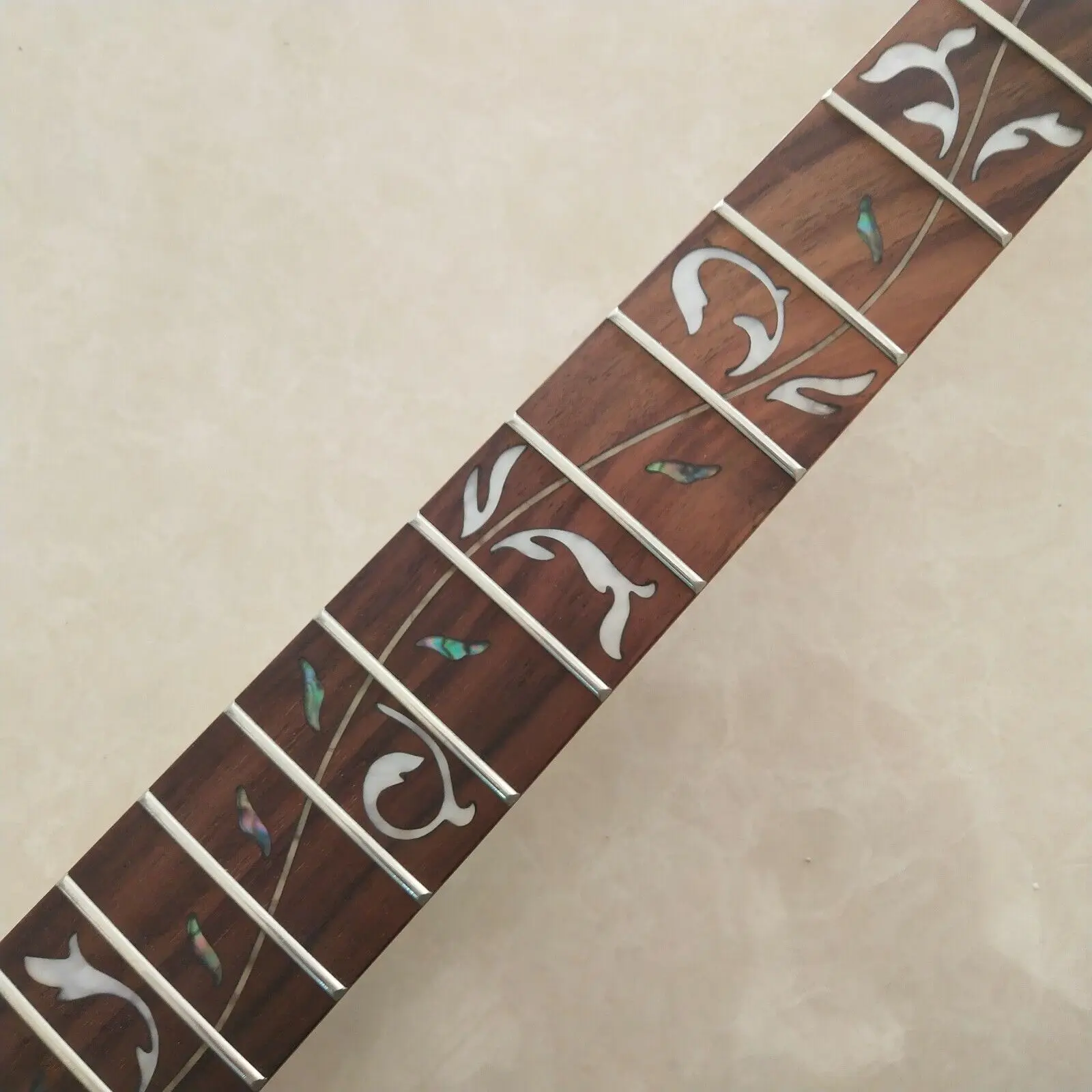 Ibanez Electric Guitar Neck Replacement 24 Fret Rosewood Fretboard Vine inlay enlarge