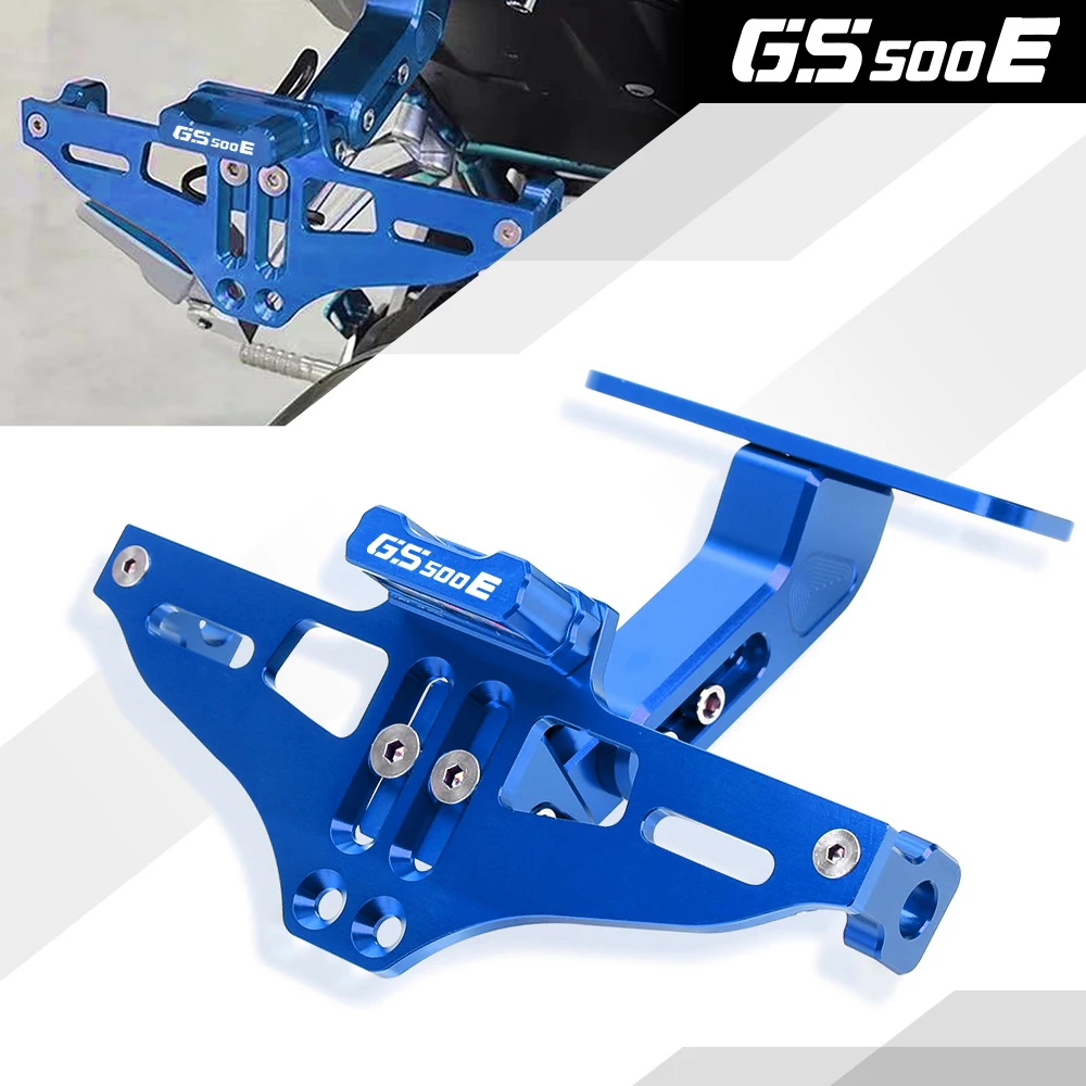 

GS 500E Adjustable Frame Holder Bracket For SUZUKI GS500E Motorcycle Angle License Number Plate GS-500E LED Light 1994-1998 1995