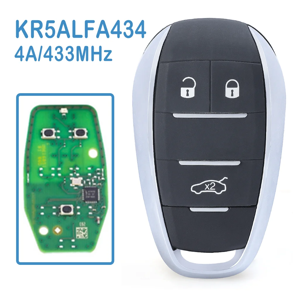 

Пульт дистанционного управления KR5ALFA434 Auto Smart ALFA434 ASK 433 МГц 4A чип A2C97634900 Автомобильный ключ для Alfa Romeo Giulia Stelvio 17-20