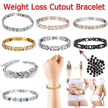 Weight Loss Energy Magnets Jewelry Trendy Women Jewelry Slimming Bangle Bracelets Twisted Magnetic Therapy Bracelet Health Care