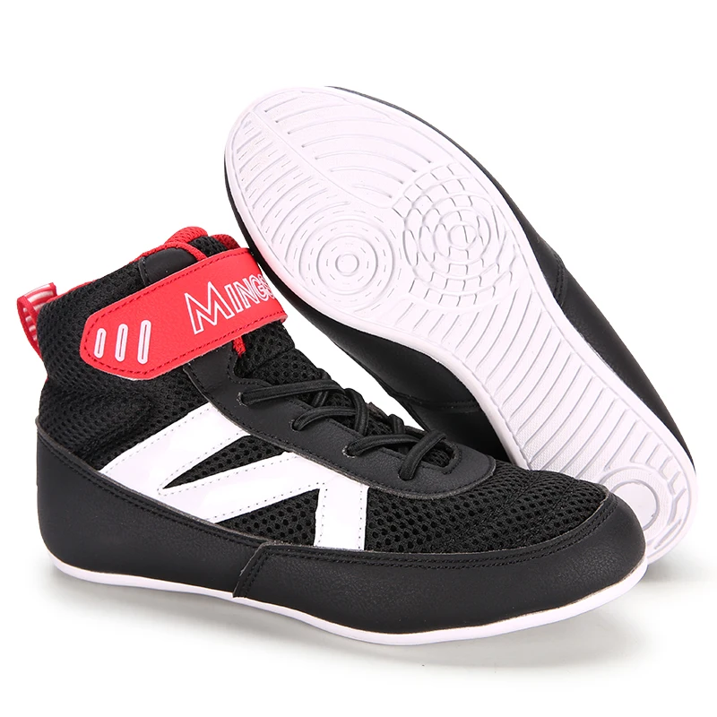 TONGYA-Zapatos de Boxeo Unisex, Profesionales, Transpirables, Resistentes Al desgaste, Antideslizantes, Zapatillas de Lucha