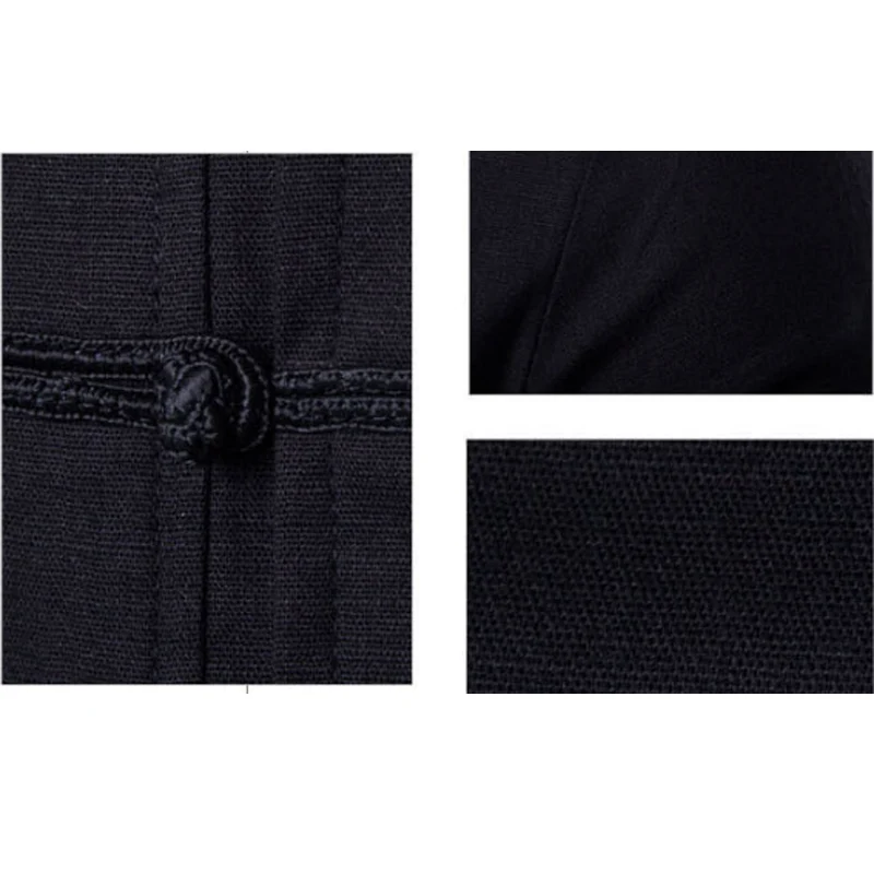 Hot 2022 Men Linen Cotton Shirts Male Chinese Tunic Suit Huai Tang Suit Collar Elastic Hemp Material Leisure Long-sleeve Shirt