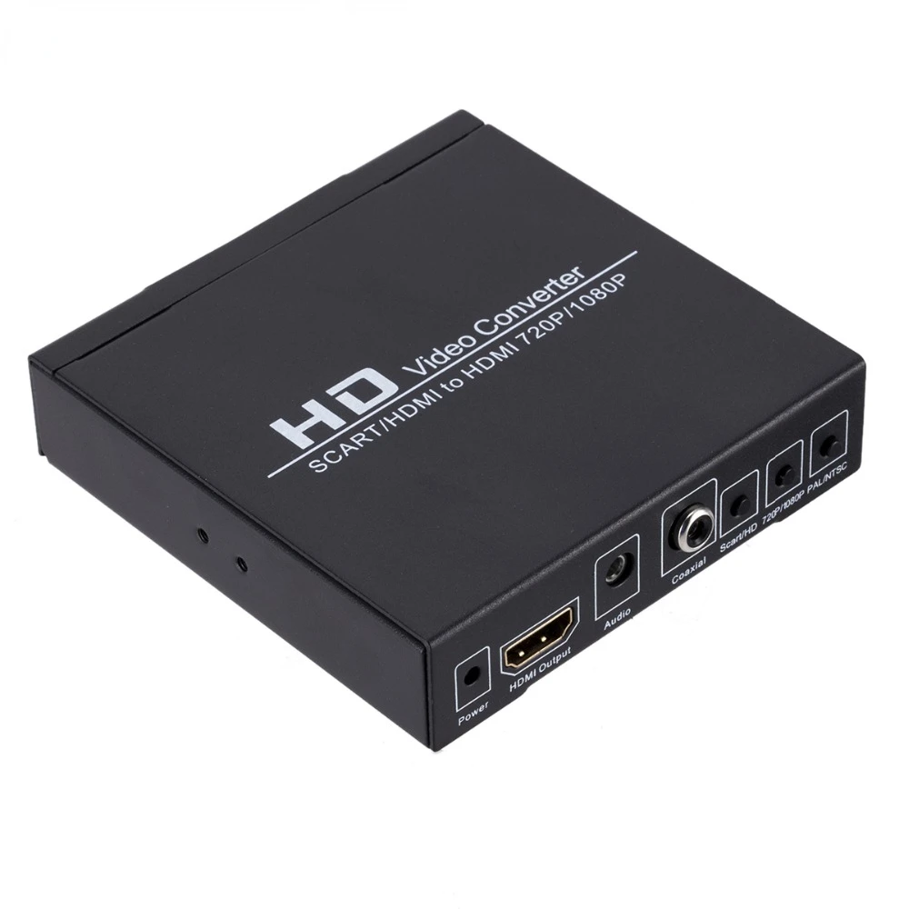 

HD 1080P SCART HDMI-compatible to HDMI-compatible Converter Digital High Definition Video Konverter EU/US Plug Adapter