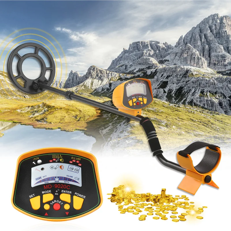 

MD-9020C Underground Metal Detector Professional Gold Digger Treasure Hunter for MD9020C Updated LCD Display New Gold Detection