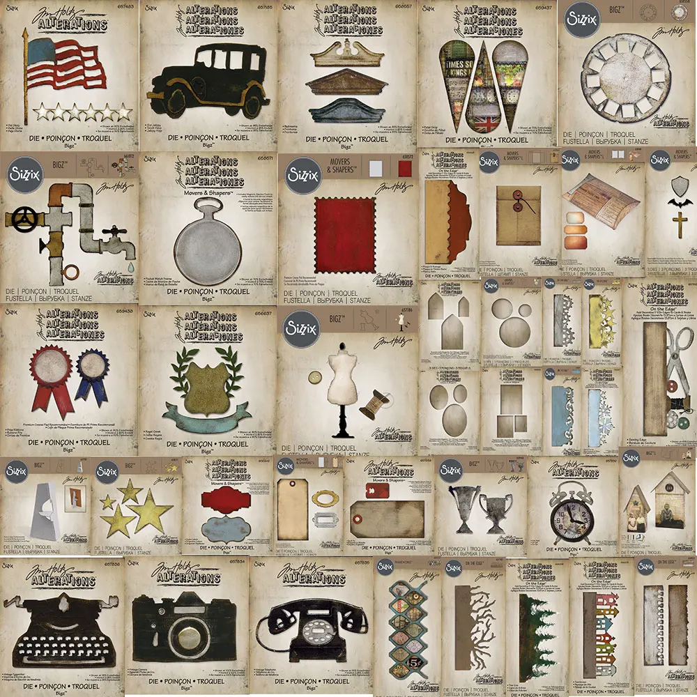 

Geometry Telephone Car Metal Cutting Dies New Arrival 2022 Scrapbook Diary Decoration Stencil Embossing Template Diy Greeting