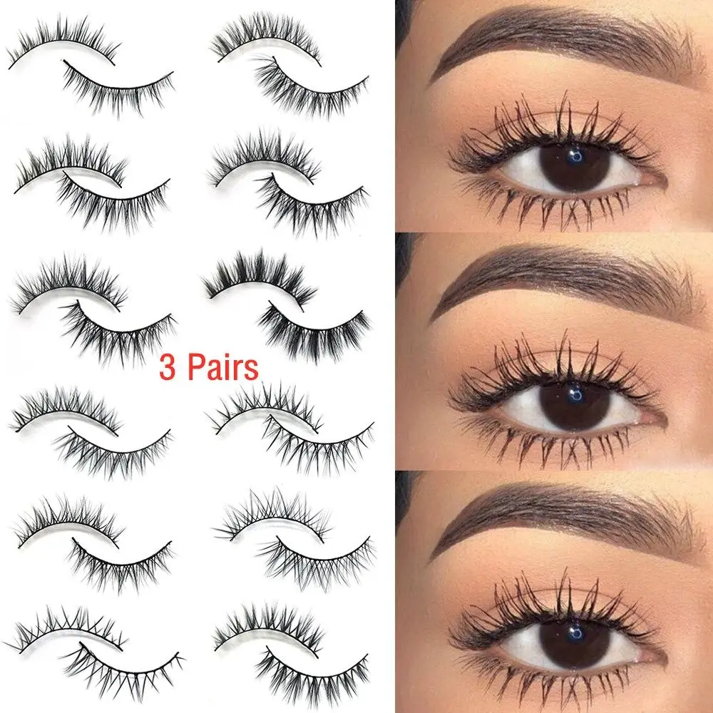 

1/3Pairs 2022 Natural False Eyelashes Fake Lashes Long Makeup 5D Mink Lashes Eyelash Extension Mink Eyelashes for Beauty Tool