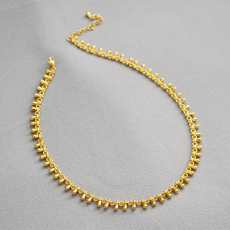 

Women chain necklace with fancy water drop designer choker for ladies