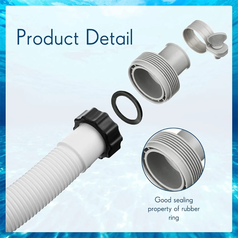 59-дюймовый шланг насоса для бассейна с 2 переходниками типа систем соленой воды в