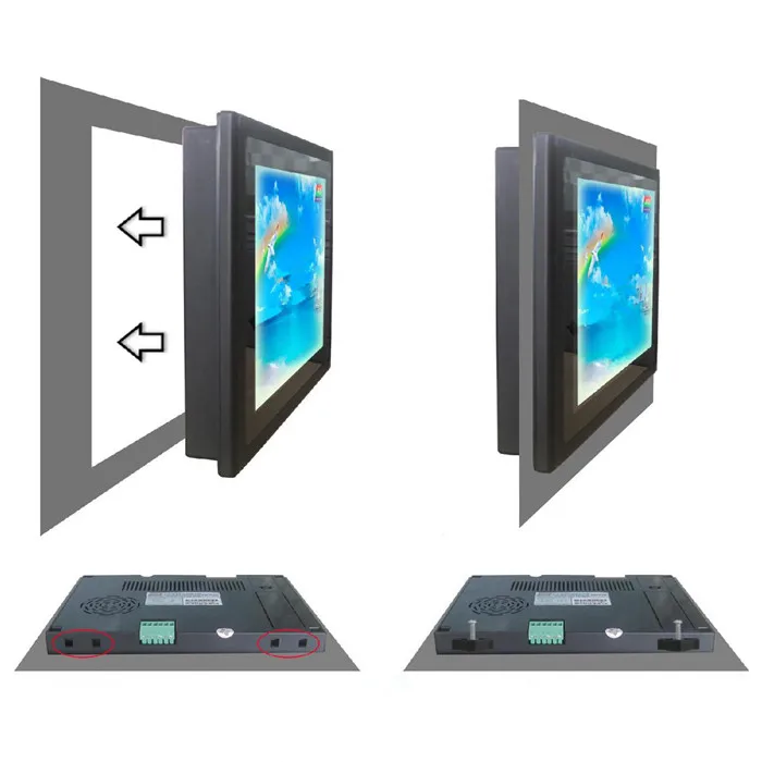 

7 inch TFT/LCD Monitor Color HD Screen Display Connecting to Column Stand of Swing Turnstile