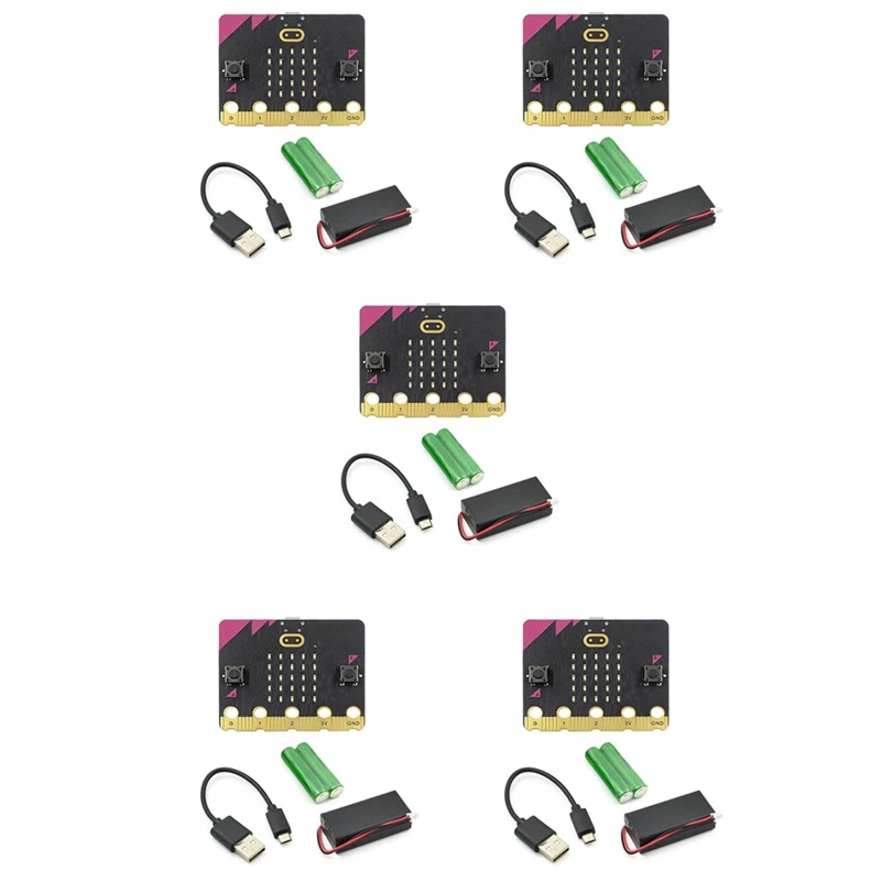 

5X Microbit V1.5 GO стартовый комплект новая версия программируемая обучающая макетная плата для DIY