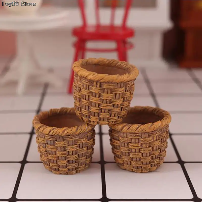 

Мини 1/12 милый кукольный домик рама из ротанга ручная работа корзина для хранения овощей и еды куклы миниатюрные наклейки для кукольного дом...